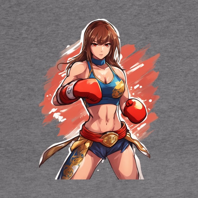 Women MMA fighter by animegirlnft